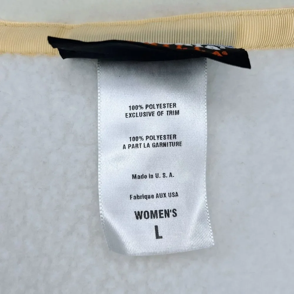 Patagonia Synchilla Arctic Jacket sz L * Cream Ivory Fleece Full Zip Cozy Warm - Picture 7 of 9